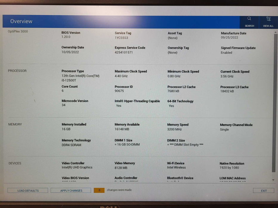 Dell OptiPlex 3000 USFF, i5-12500T, 16GB DDR4, 256GB NVMe, WiFi & 65W AC $