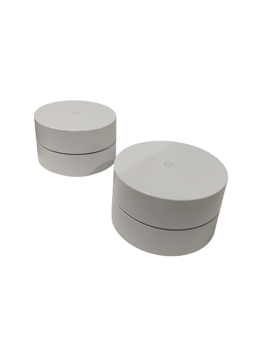 Bundle of 3 Google Wifi Mesh System Router Model: AC-1304  No Adapter =