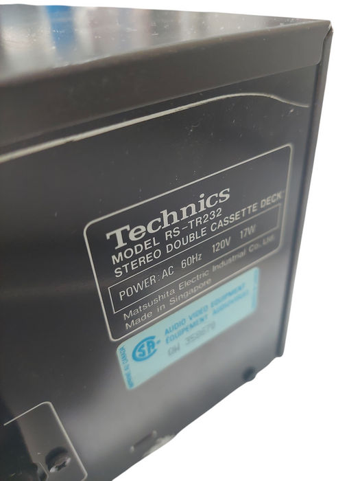 Technics Model: RS-TR232 Stereo Double Cassette Deck =