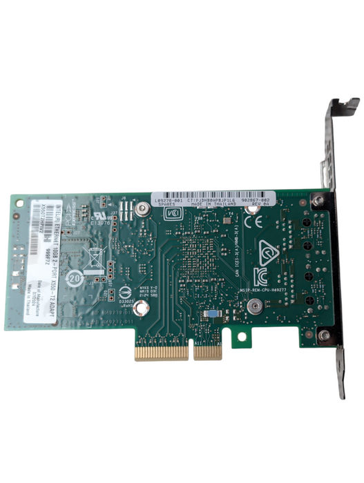 Intel 10GB 2 port PCIe Ethernet Adaptor X550-T2  -