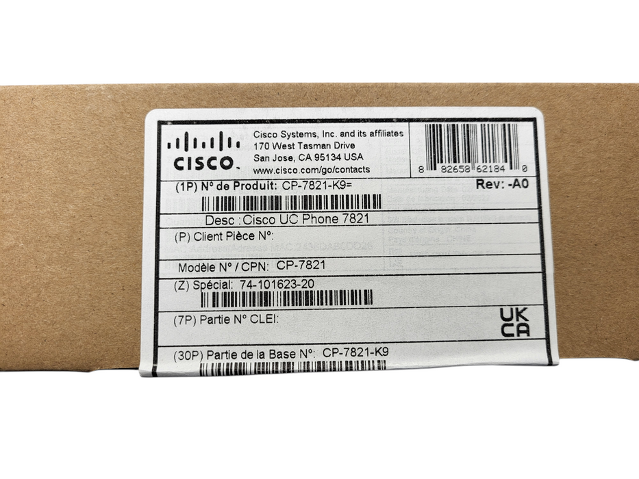 Cisco IP Phone CP-7821-K9 Charcoal Black with Handset and Stand New in Box  Q$