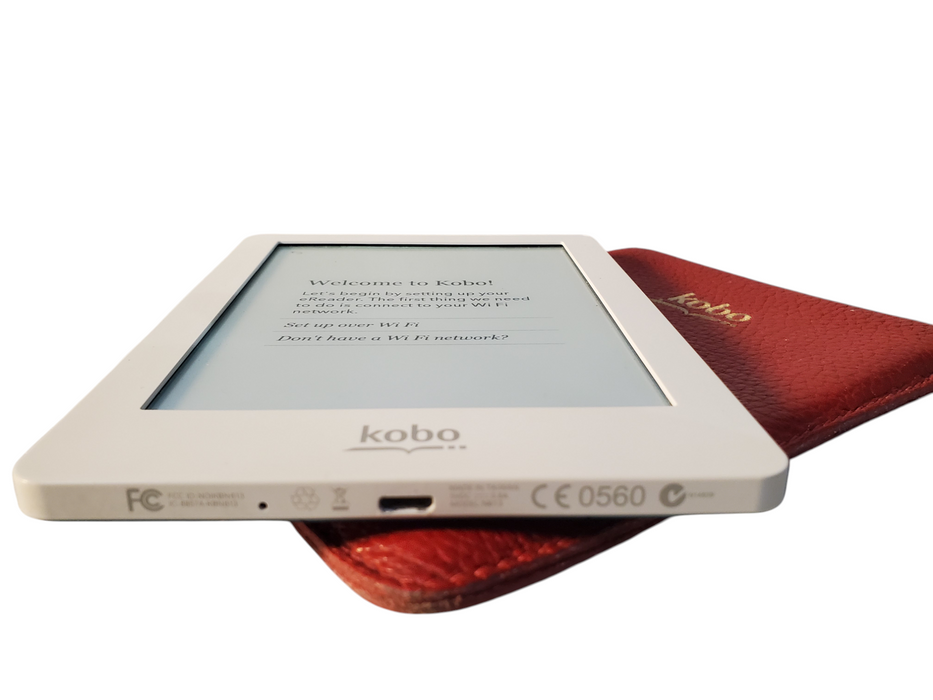 Kobo Glo 2GB, Wi-Fi, 6in eBook e-Reader- N613 - WHITE