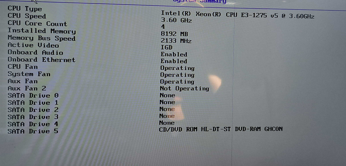 Lenovo ThinkServer TS150 Workstation Xeon E3-1275 V5 CPU|8GB RAM|No HDD