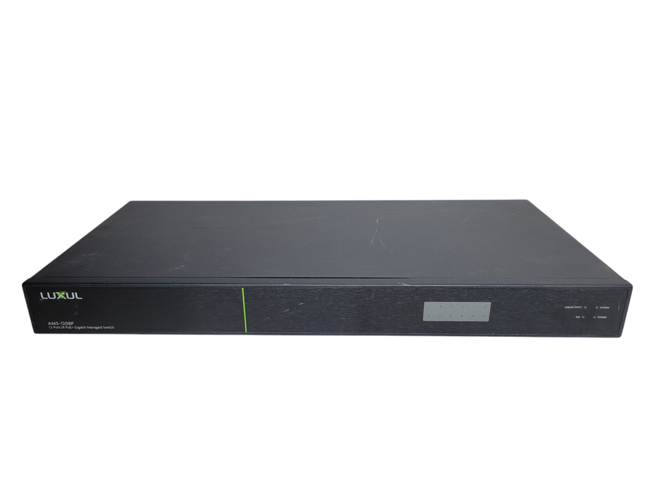 Luxul AMS-1208P 12 Ports/8 PoE+ Gigabit Managed Switch Q%
