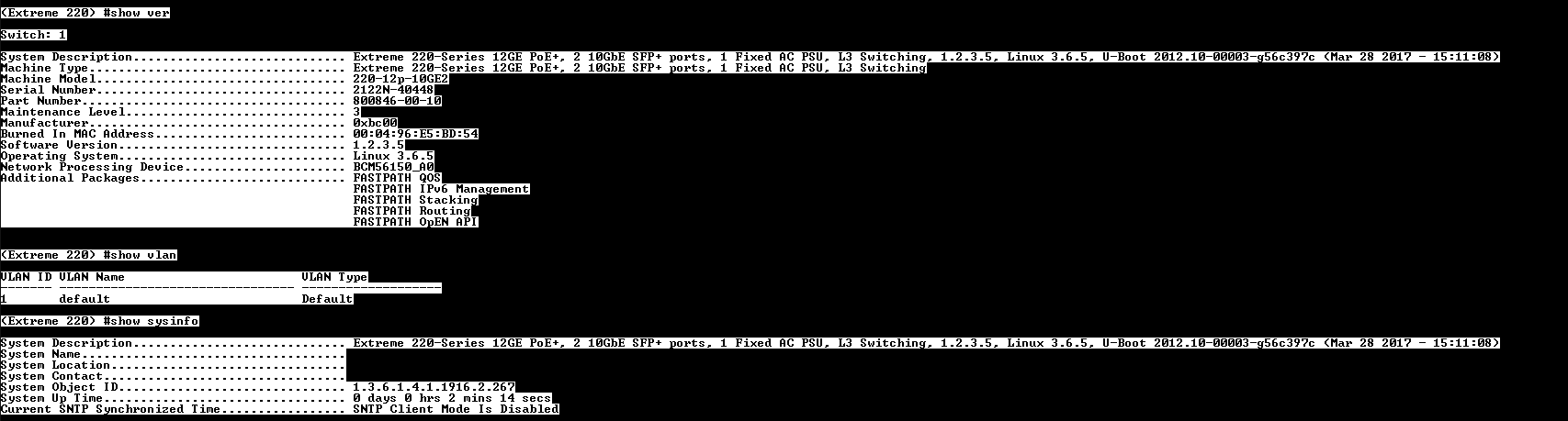 Extreme Networks ExtremeSwitching 220 12-port Switch, 220-12p-10GE2