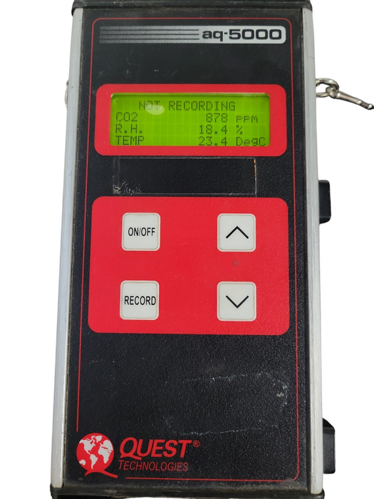 QUEST TECHNOLOGIES AQ5000 Test Meter Air Quality Monitor w/Probe !