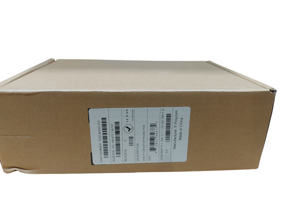 Lot 12x Polycom VVX 311 Corded Business Media Phone System - 6 Line