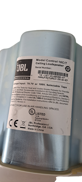 JBL Professional Control 16C/T Ceiling Speakers Q
