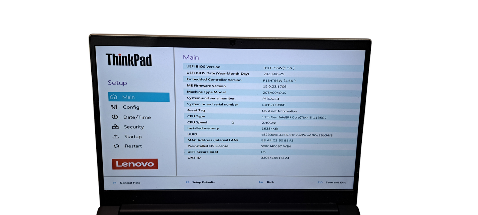 ThinkPad E14 G2 i5-1135G7|16GB RAM|256GB NVMe|READ  Lap200