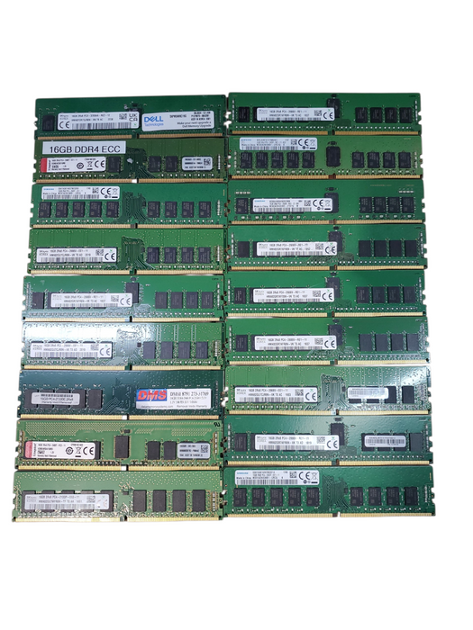 Lot of 18x, Assorted 16GB DDR4 Server RAM