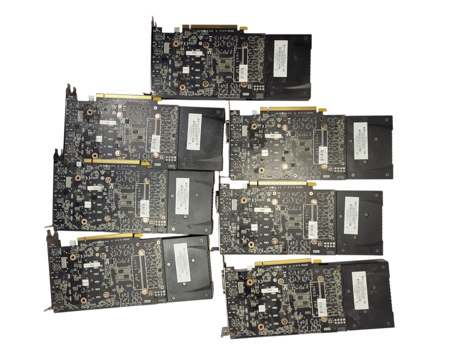 Lot of 7x PNY GeForce GTX 1060 6GB GDDR5 Graphics Card  $