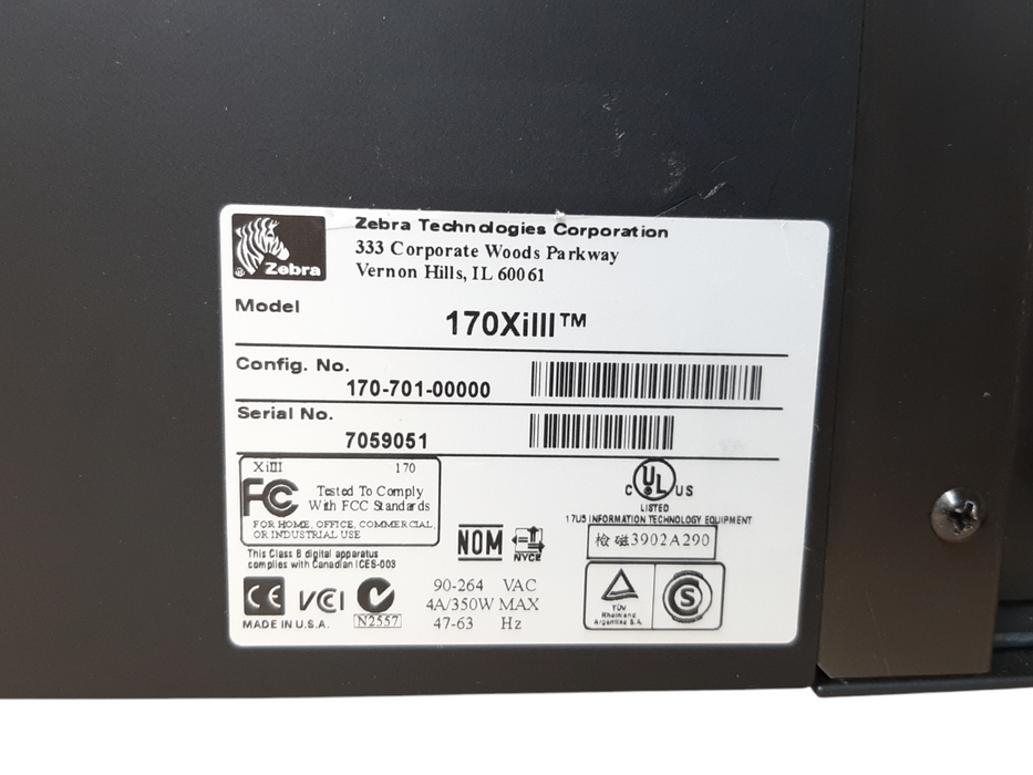 Zebra 170Xi III Plus Industrial Label Thermal Printer | READ DESC