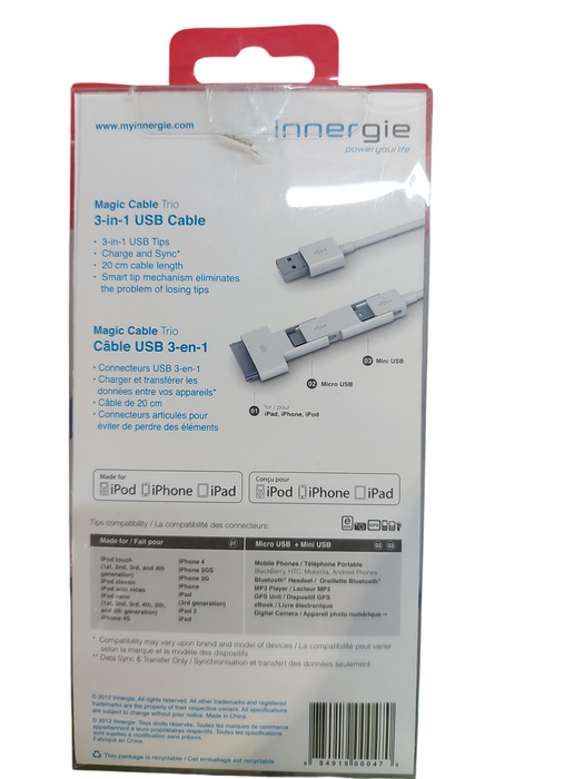 Lot 2x Anker | Innergie |  USB & Micro Cables - Read Description