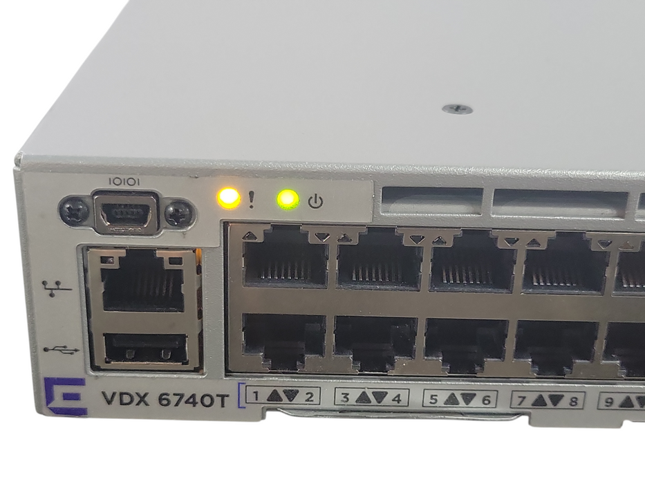 Extreme Networks BR-VDX6740T-24-R 48-Port Managed Switch 2x PSU, READ _