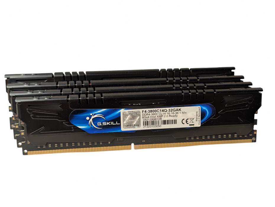 Kit 32GB DDR4 Gaming RAM G.SKILL F4-3800C14Q-32GAK 4x 8GB Sticks   -