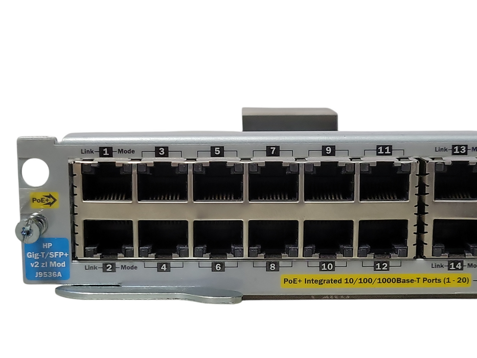 HP Gig-T/SFP+ v2 zl Mod 20 1 Gig Ethernet PoE Ports & 2 10 Gig SFP+ Ports Q_