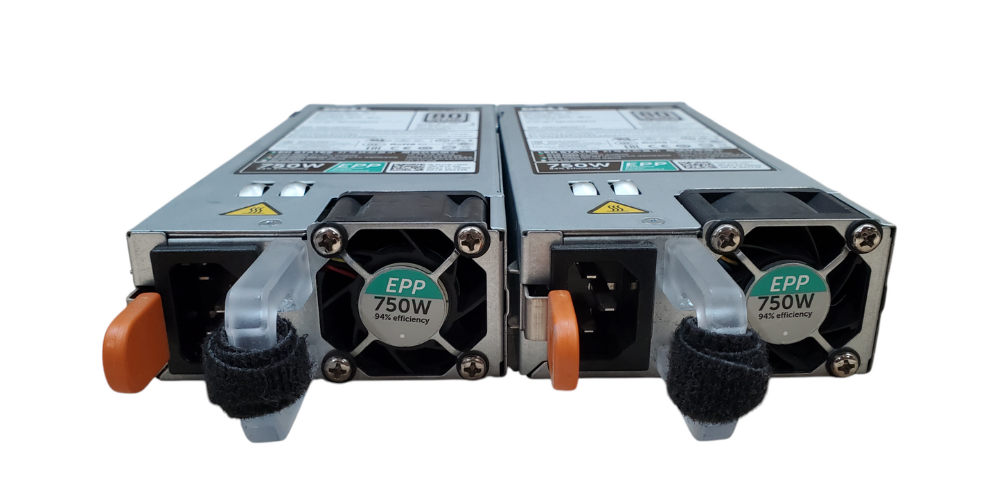 Lot 2x Dell 750W EPP Power Supply D750E-S6 - 0V1YJ6 Q