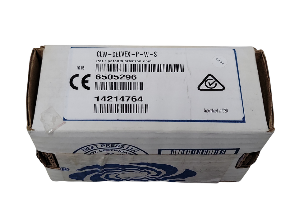New Crestron CLW-DELVEX-P-W-S Cameo In-Wall Dimmer White Q_
