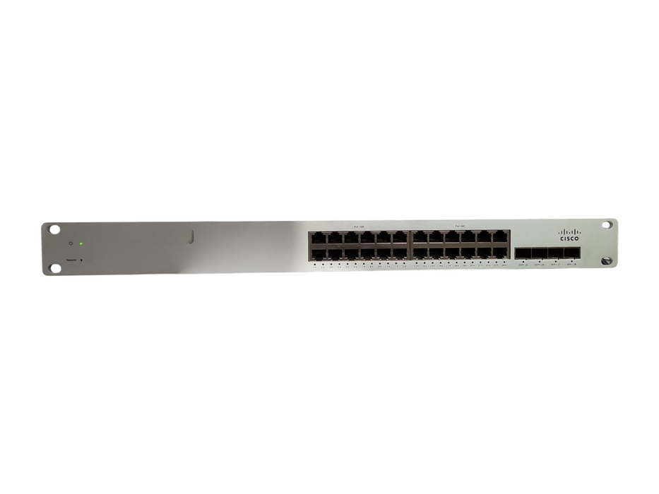 Cisco Meraki MS320-24P-HW 24-Port Gigabit PoE+ Switch w/ 1x PSU, Unclaimed