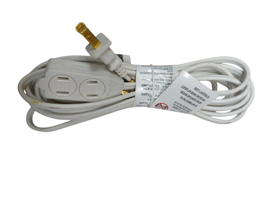 LOT 5x Indoor Extension Cord - 3 Outlet - 12 ft - 16 Gauge P/N 89010