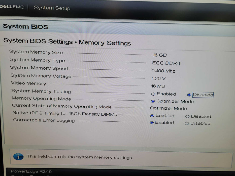 Dell PowerEdge R340 - Core i3-9100 16GB DDR4 NO HDD 350W PSU %
