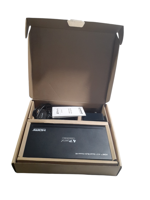 Portta HDMI 4 x 1 Quad Multi-Viewer 4K