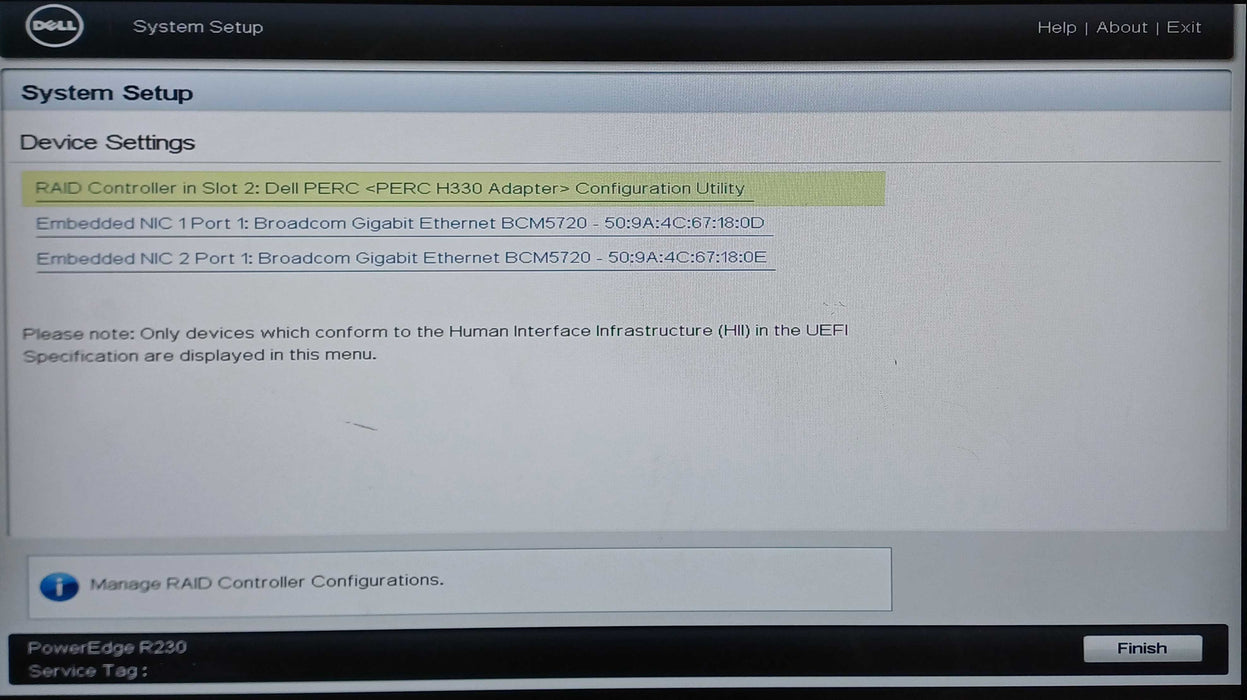 Dell PowerEdge R230 1U 2x3.5", Xeon E3-1230 v6, 16GB DDR4, PERC H330