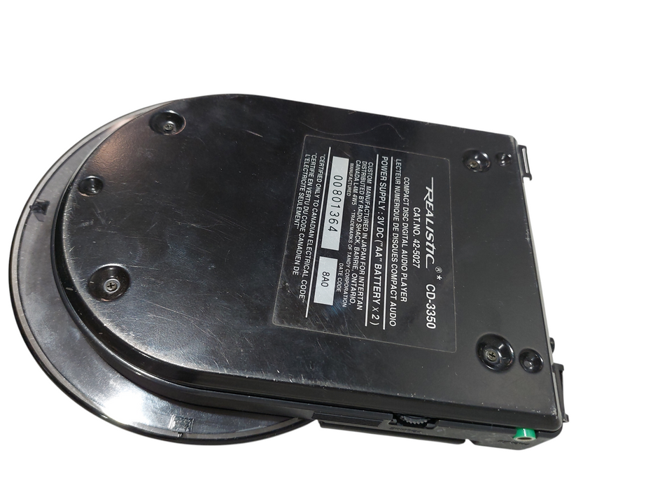 Realistic Portable Compact Disc Player Model: CD-3350 =