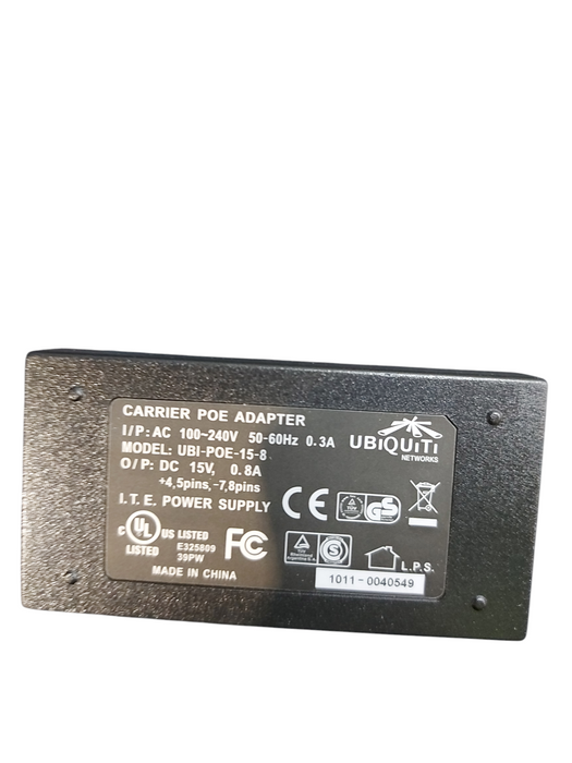 UBIQUITI PoE Injectors 15V Adapter UBI-POE-15-8