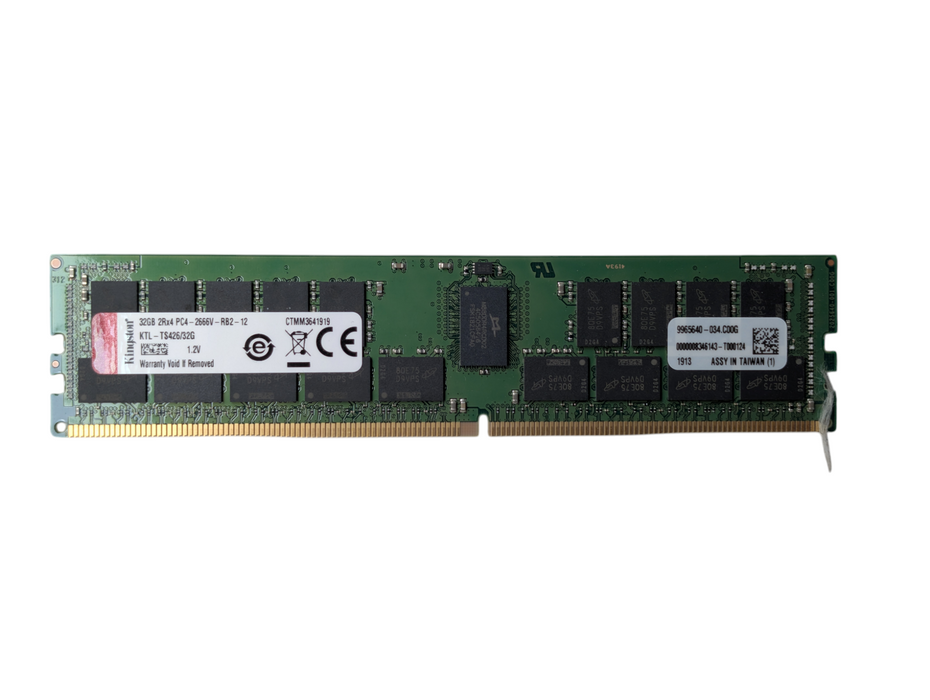 32GB DDR4 Server RAM Memory Kingston 32GB 2Rx4 PC4-2666V-RB2-12 Q-