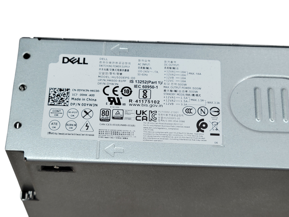 DELL T3660 XPS 8950 3910 7000 Power Supply HU500EPS-00 0DYW3N  %