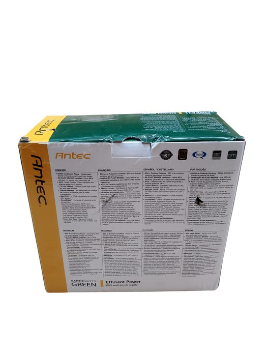 ANTEC Desktop Power Supply 650W | EA-650 GREEN | New Open Box