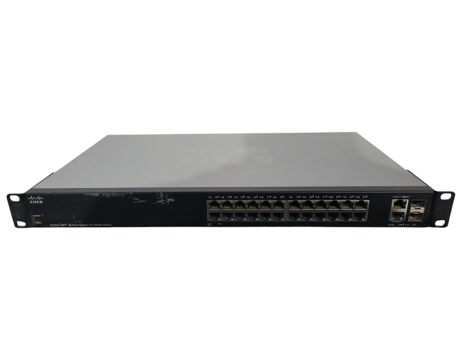 Cisco SG200-26FP 26-Port Gigabit PoE Smart Switch !