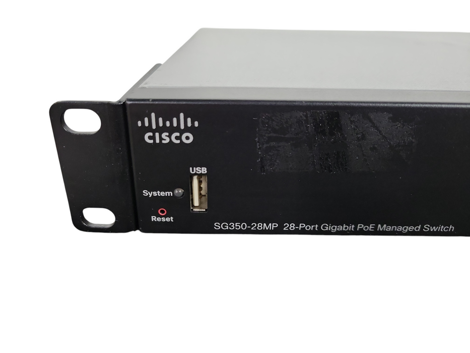 Cisco SG350-28MP-K9 V04, 28-Port Gigabit PoE Managed Switch, 4x SFP !