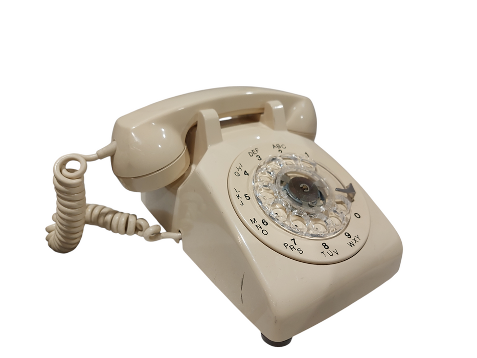 Northern Telecom Beige Rotary Dial Telephone  =