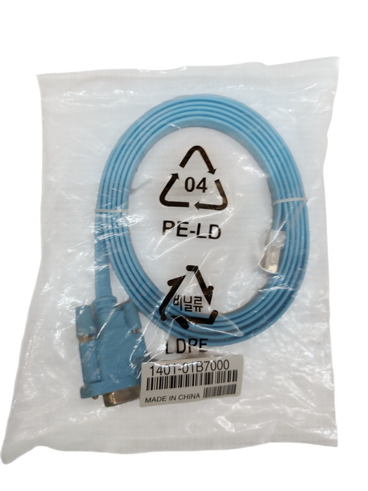 LOT 7x CISCO Console Cable 1401-01B7000 – 6ft – Blue