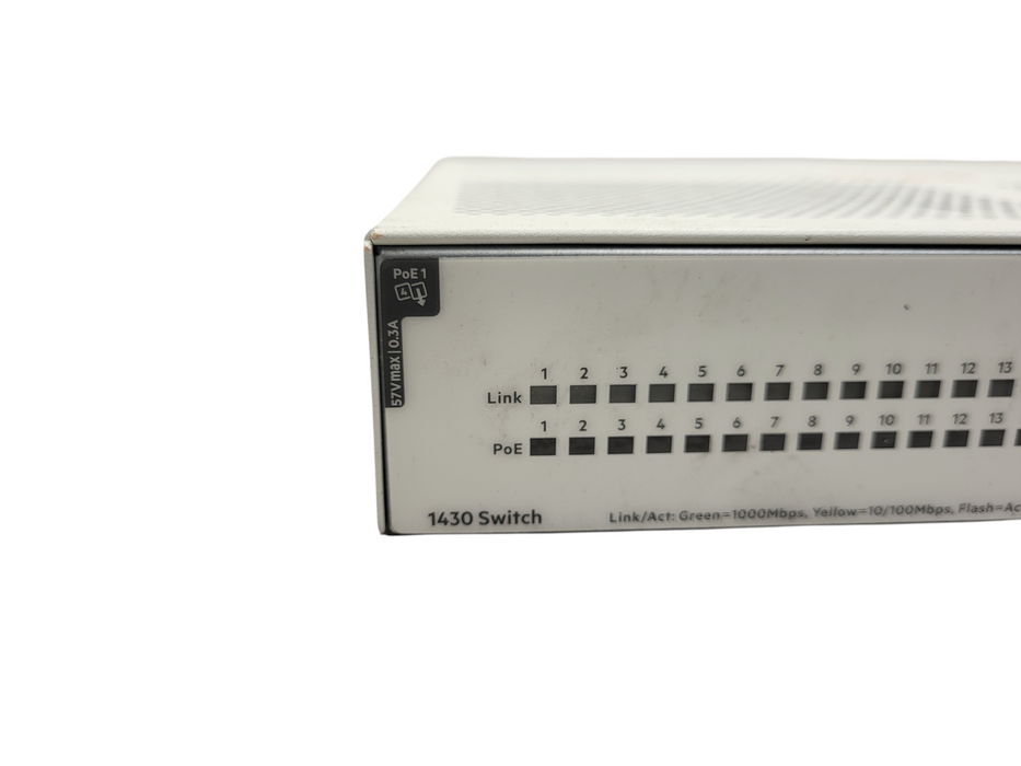 Aruba Instant On 1430 16G 16-Port Class4 PoE 124W Switch R8R48A $