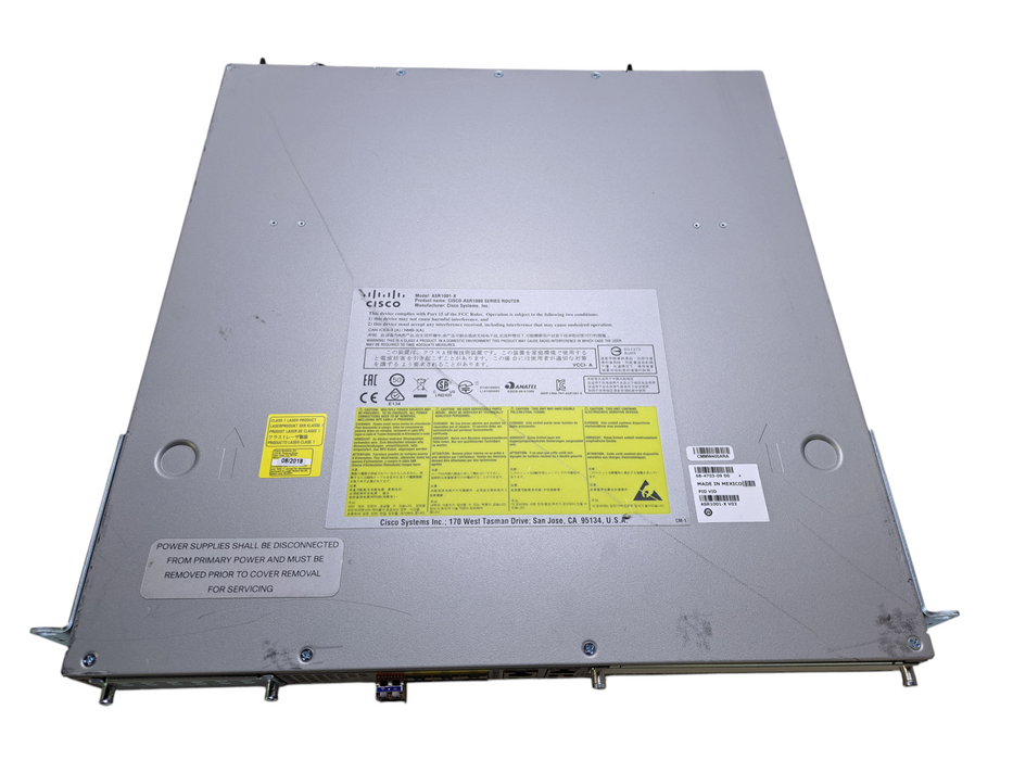 Cisco ASR1001-X ASR-1001-X V03 6-Port SFP 2-Port SFP 20GbpsThroughput Level