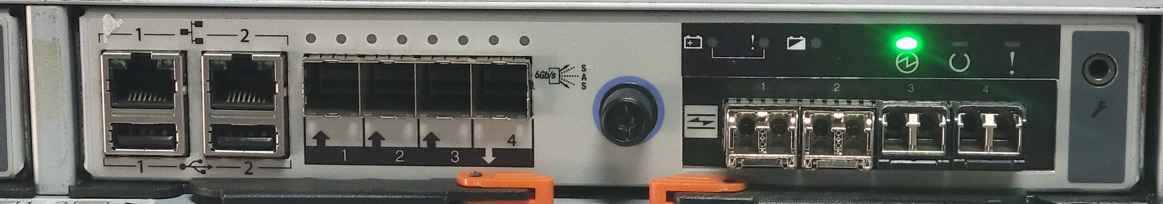 Lot of 2x IBM Storwize 6Gbps SAS 00AR108 V3700 Storage Controller 8GB FC No _
