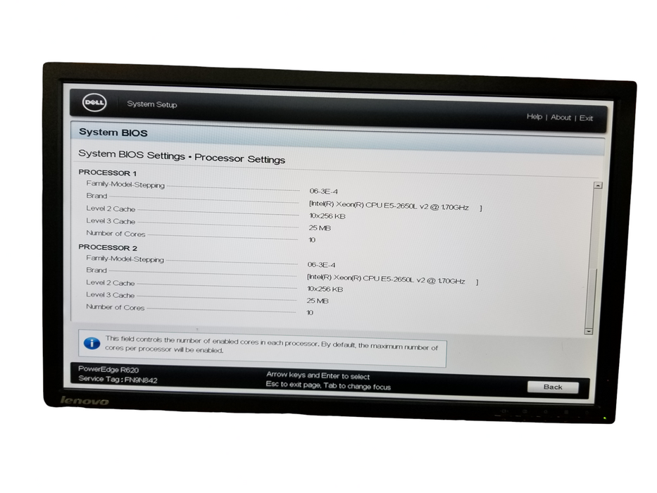 Dell PowerEdge R620 2x Xeon E5-2650L 128GB DDR3 2x750W PSUs No Raid