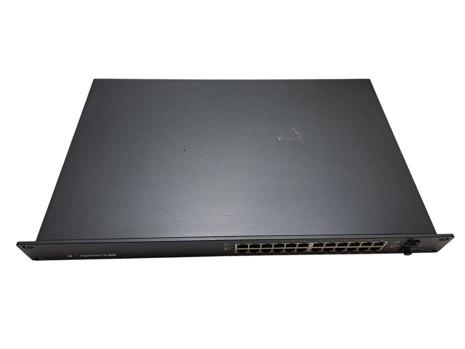 Ubiquiti EdgeSwitch ES-24-250W | 24-Port Gigabit PoE Network Switch *READ* )