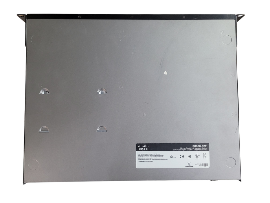 Cisco SG300-52P 52-Port Gigabit PoE Managed Switch Rackmount
