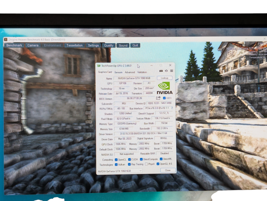 NVIDIA MSI GeForce GTX 1060 6GB Graphics Card  -