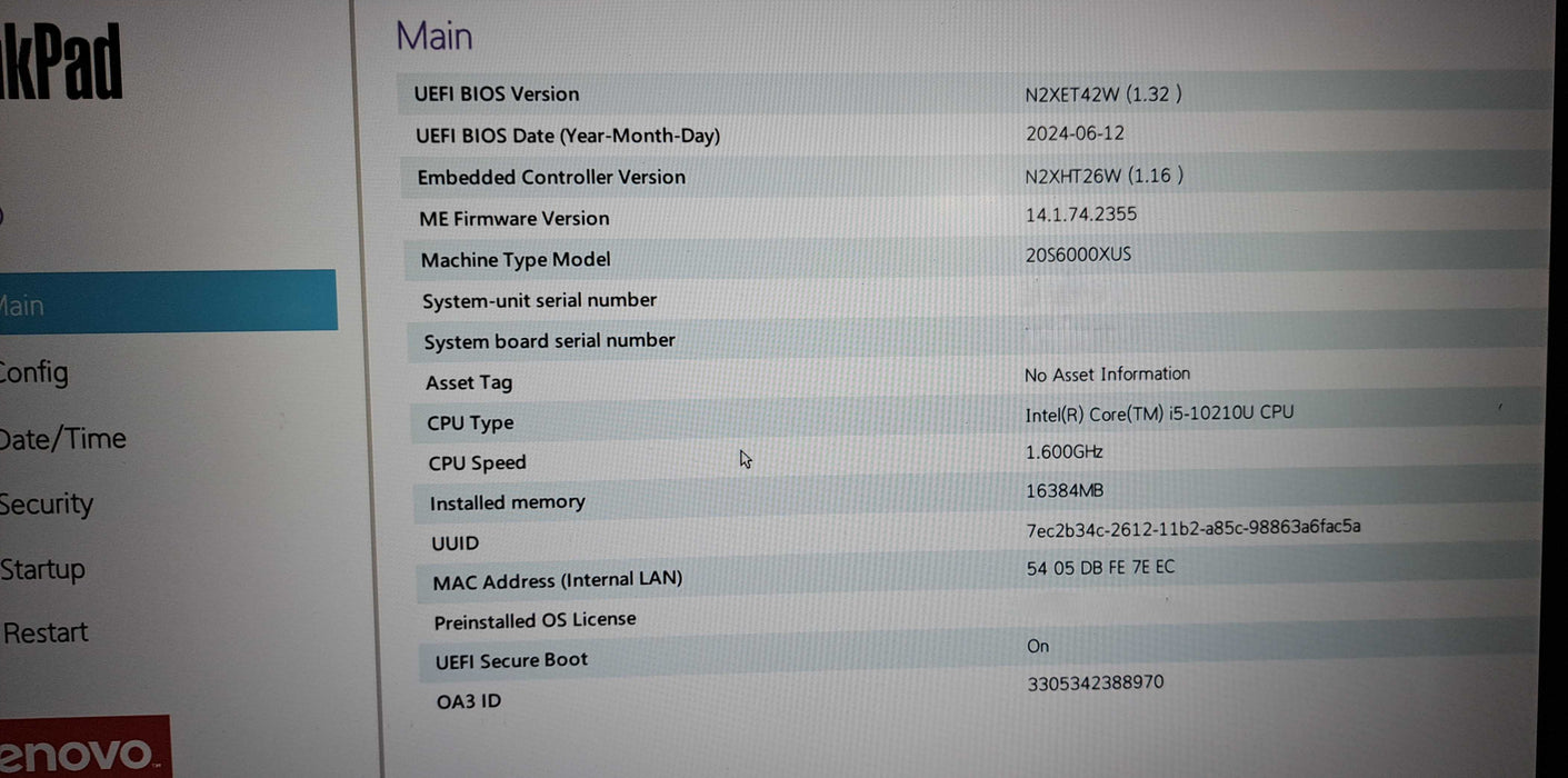 ThinkPad T15 Gen 1| i5-10210U CPU| 16GB DDR4 RAM|256GB SSD  Lap200