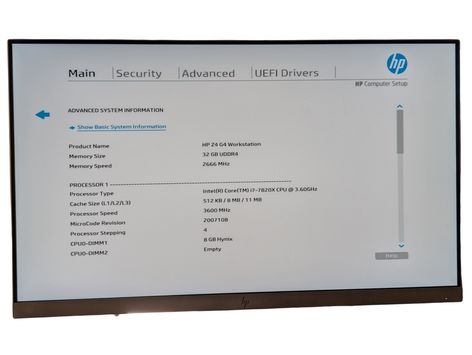 HP Z4 G4 Workstation PC Intel Core i7-7920X 32GB RAM 512GB SSD NVIDIA P620 -