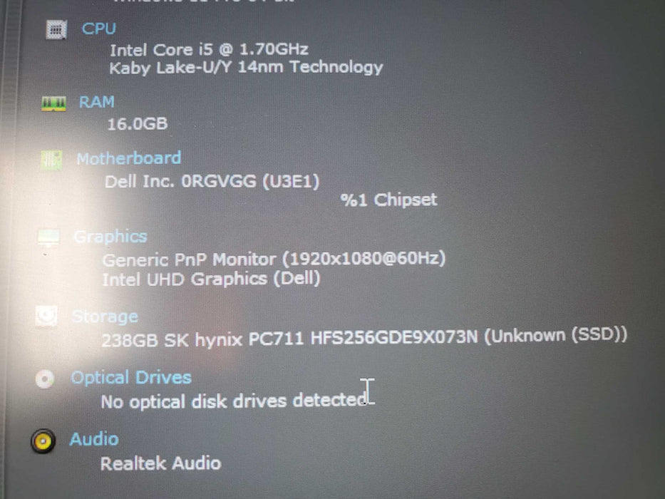 Dell Latitude 5310 i5-10310U 16GB RAM 256GB SSD  Lap200