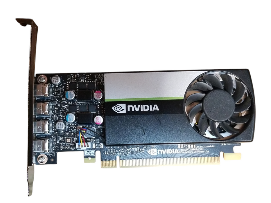 Nvidia Quadro T1000 4GB GDDR6 Graphics Card - 4xMini DP Full Bracket