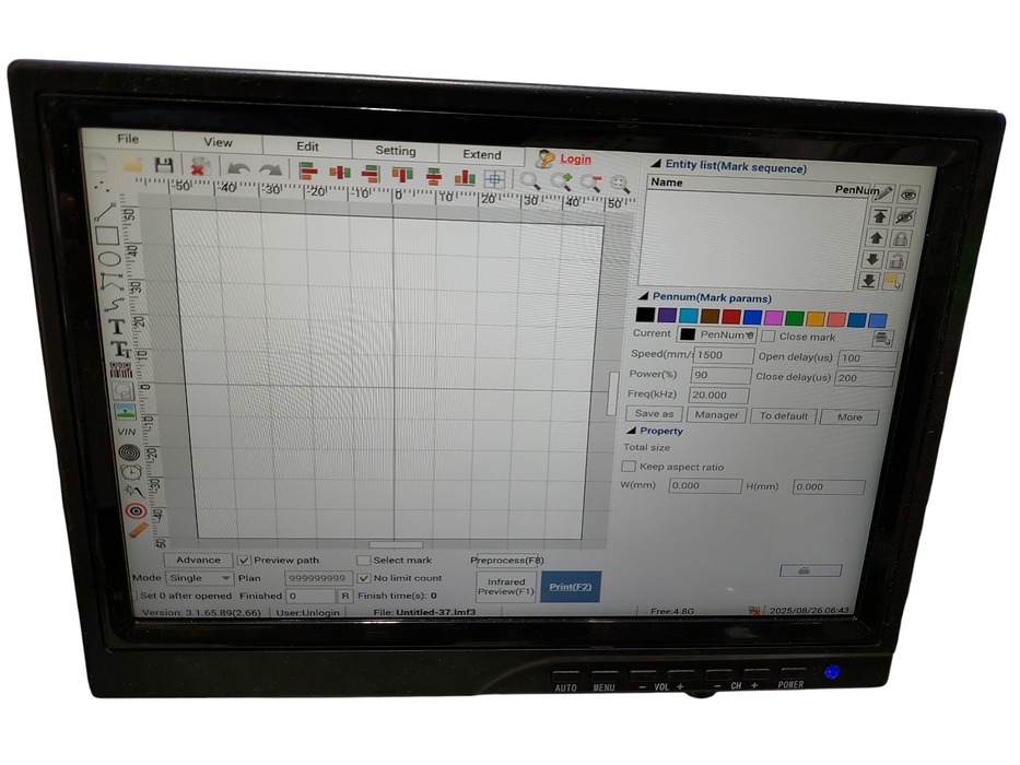TBK-958C Automatic Laser Marking Screen Separater Repair Machine =