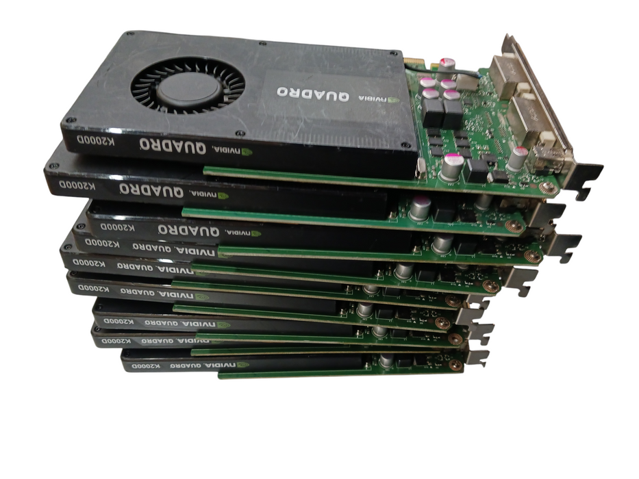 Lot of 9x Nvidia Quadro K2000D 2GB GDDR5 Graphics Cards