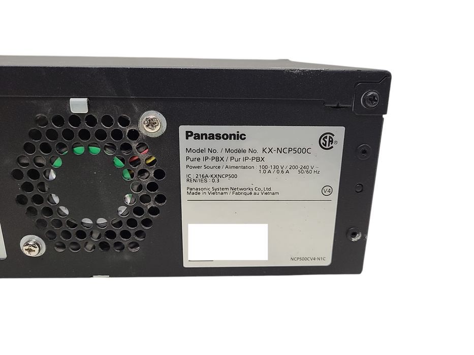 Panasonic KX-NCP500 PURE IP-PBX Unit w/1X DHLC4, 1x LCOT4, 1x DHLC4, 1x DLC8 $